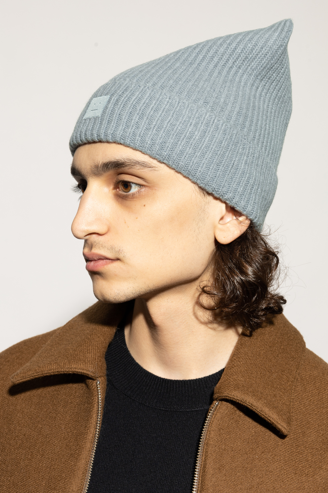 帽子 ACNE STUDIOS Wool mohair beanie Acne Studios Blue Wool Mohair Beanie Acne Studios